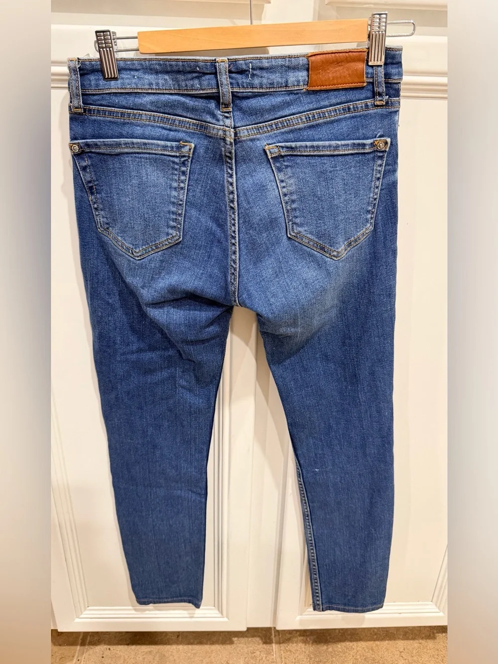Mango Women’s Mid-Blue Skinny Jeans